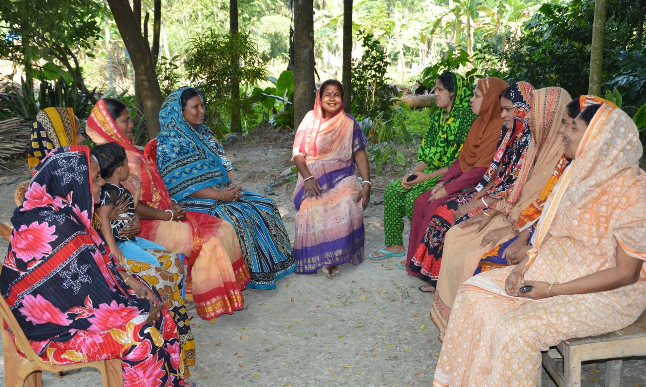 A group of women farmers in Jhalokathi, Bangladesh. Photo by Mohammad Mahabubur Rahman.